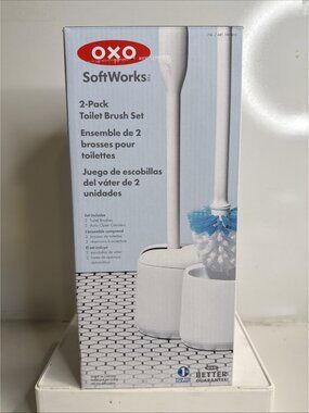 OXO SoftWorks Toilet Brush Set, 2-pack